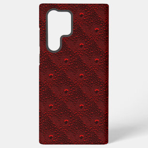 Wassertropfen auf Krimsonmetall Samsung Galaxy Hülle