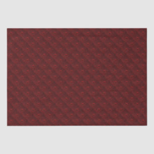 Wassertropfen auf Krimsonmetall Seidenpapier
