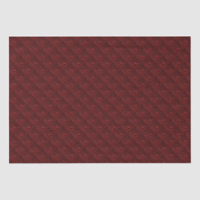 Wassertropfen auf Krimsonmetall Seidenpapier (Vorderseite)