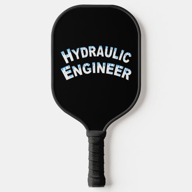 Wassertropfen für hydraulische Ingenieure Pickleball Schläger (Vorderseite)