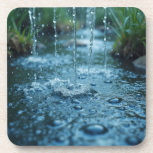 Wassertropfen Getränkeuntersetzer