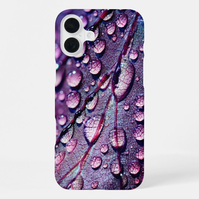 Wassertropfen Handyhülle iPhone 16 Plus Hülle (Rückseite)