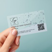 Wassertropfen Hochdruckreiniger Premium-QR-Code