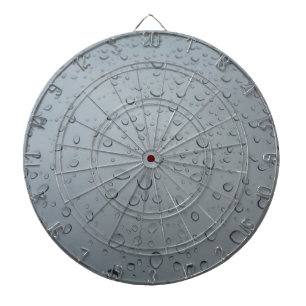 Wassertropfen im Fenster, Hintergrund des Regenwal Dartscheibe