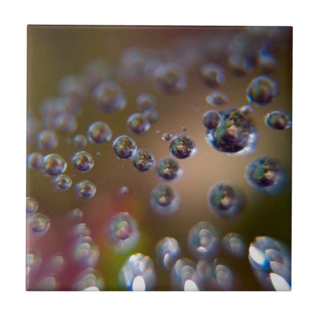 Wassertropfen in Bewegung Fliese (Vorderseite)