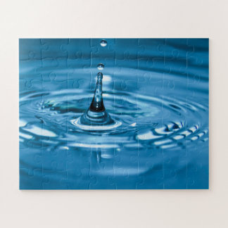 Wassertropfen ins Gesicht