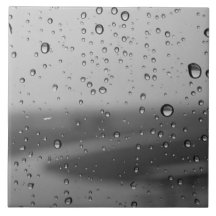 Wassertropfen-Keramikfliese