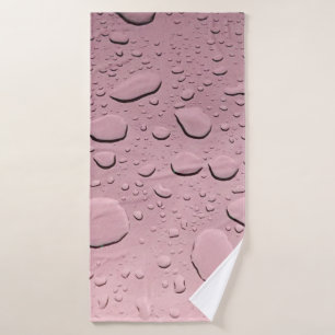 Wassertropfen Metallische Rose Gold Abstrakte Must Badehandtuch