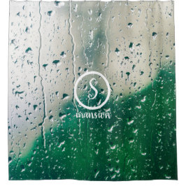 Wassertropfen mit individualisierbaren Logos und T Duschvorhang