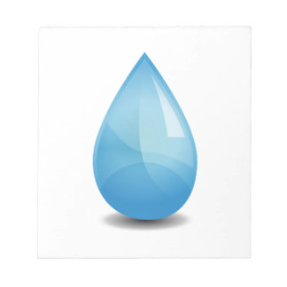 Wassertropfen Notizblock