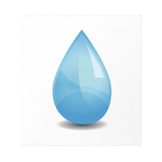 Wassertropfen Notizblock (Vorderseite)