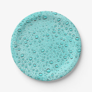Wassertropfen Pappteller