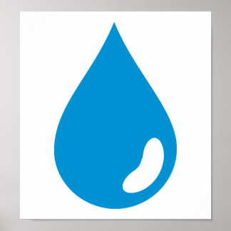 Wassertropfen Poster