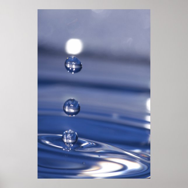 Wassertropfen Poster (Vorne)