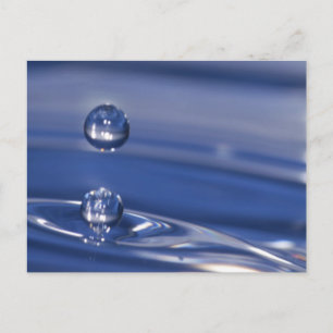 Wassertropfen Postkarte