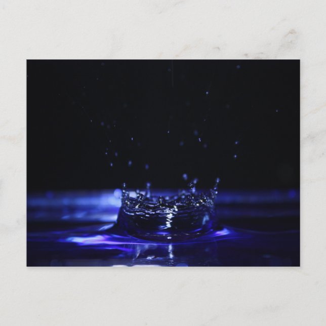 Wassertropfen Postkarte (Vorderseite)