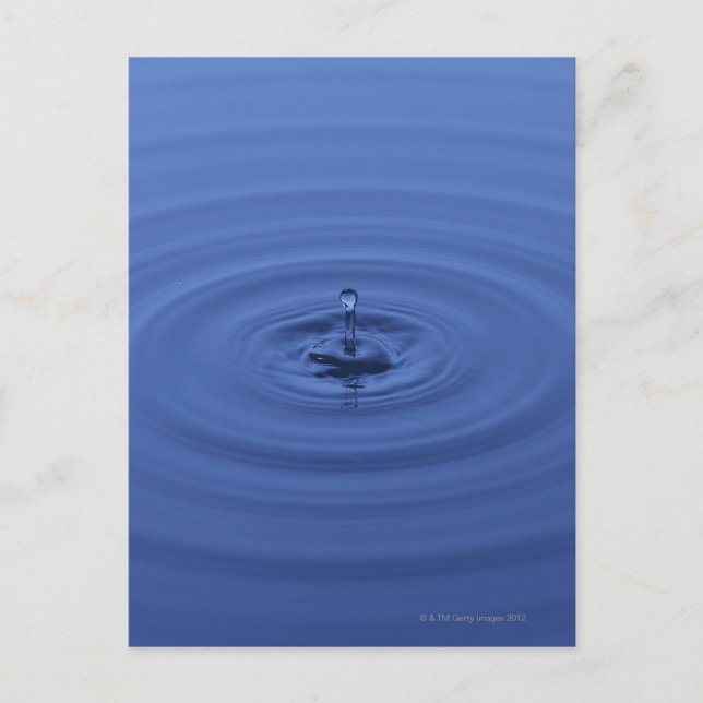 Wassertropfen Postkarte (Vorderseite)