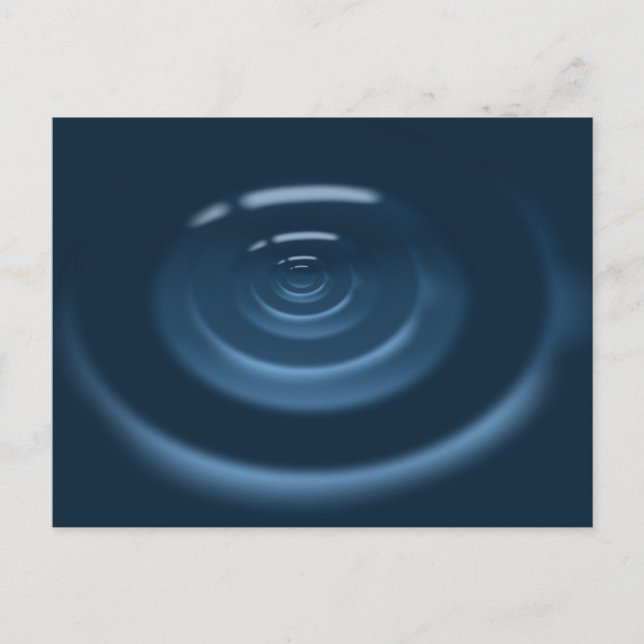 Wassertropfen Postkarte (Vorderseite)