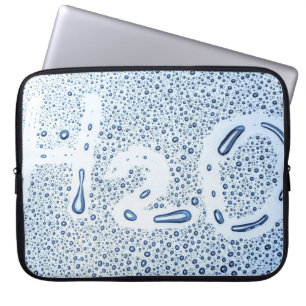 Wassertropfen Splash H2O Laptopschutzhülle