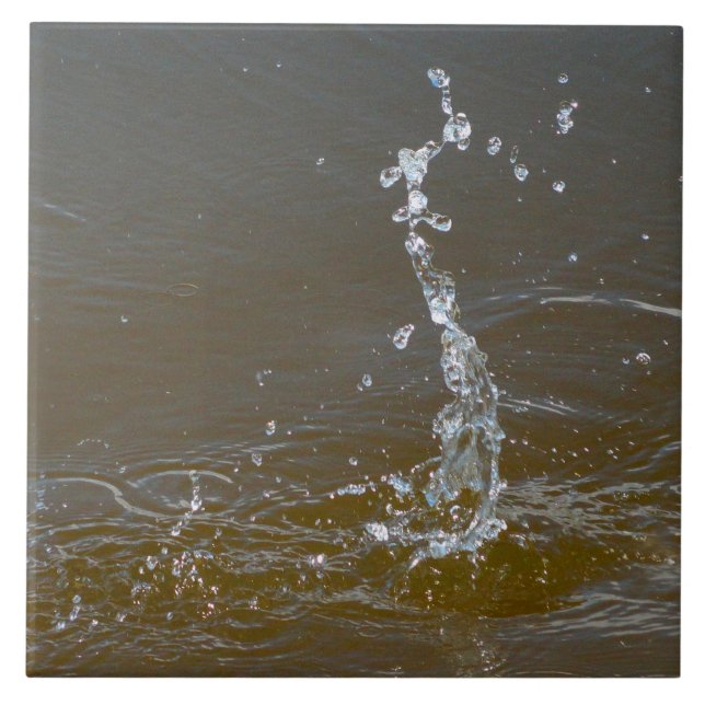 Wassertropfen Splash-Rippeln Tropfen Tile Fliese (Vorderseite)