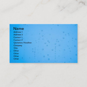Wassertropfen Visitenkarte