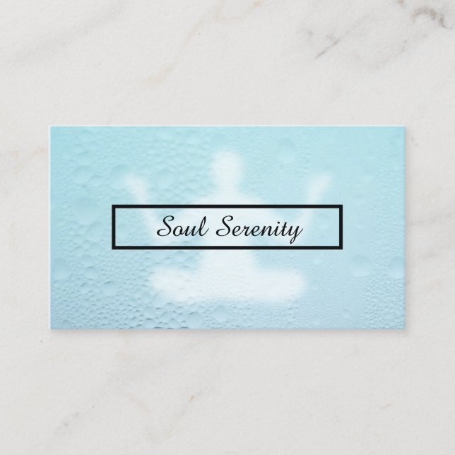 Wassertropfenmeditation Visitenkarte (Vorderseite)