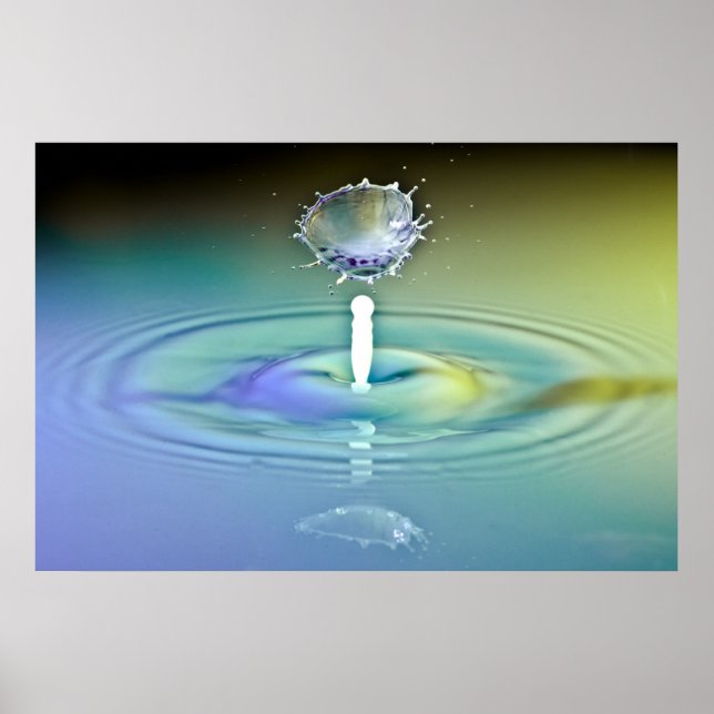 Wassertropfkollision Poster (Vorne)