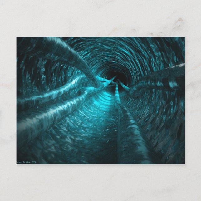 Wassertunnel Postkarte (Vorderseite)