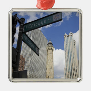 Wasserturm, Chicago, Illinois, USA Ornament Aus Metall