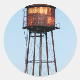 Wasserturm Runder Aufkleber
