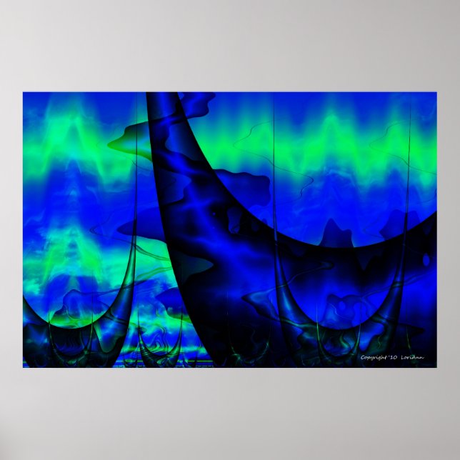 Wasserverzerrung Poster (Vorne)