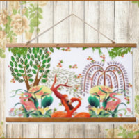 Wasservögel Flamingo Couple Tree of Life Spring