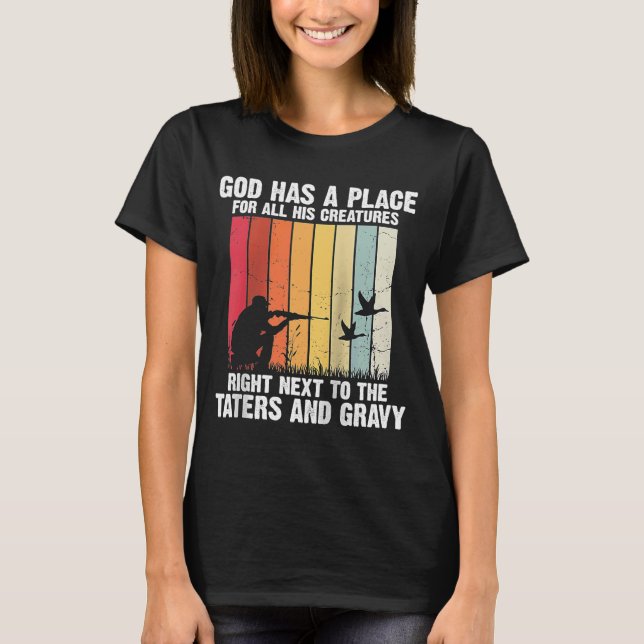 Wasservögel Jagd auf eine fliegende Ente Jagd Ragl T-Shirt (Vorderseite)