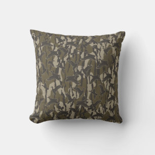 Wasservögel Jagd Camouflage Entenjäger Kissen