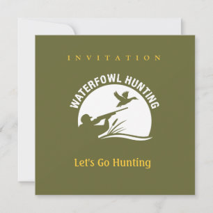 Wasservögel Jagd Einladung