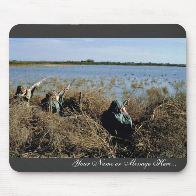 Wasservogel-Jagd Mousepad (Vorne)