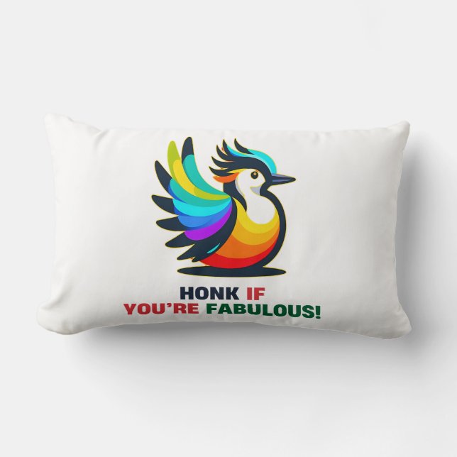 Wasservogelschwan Lendenkissen (Vorderseite)