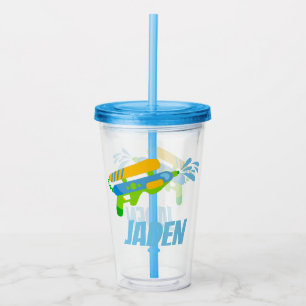Wasserwaffengefecht Pool Party Sommer Personalisie Acryltrinkbecher