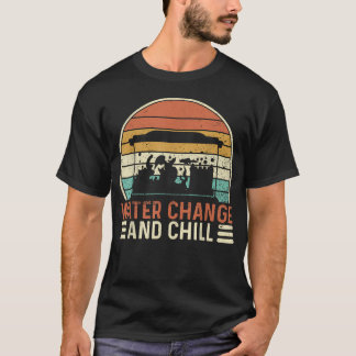 Wasserwechsel Und Entspannung Fischbeckenliebhaber T-Shirt