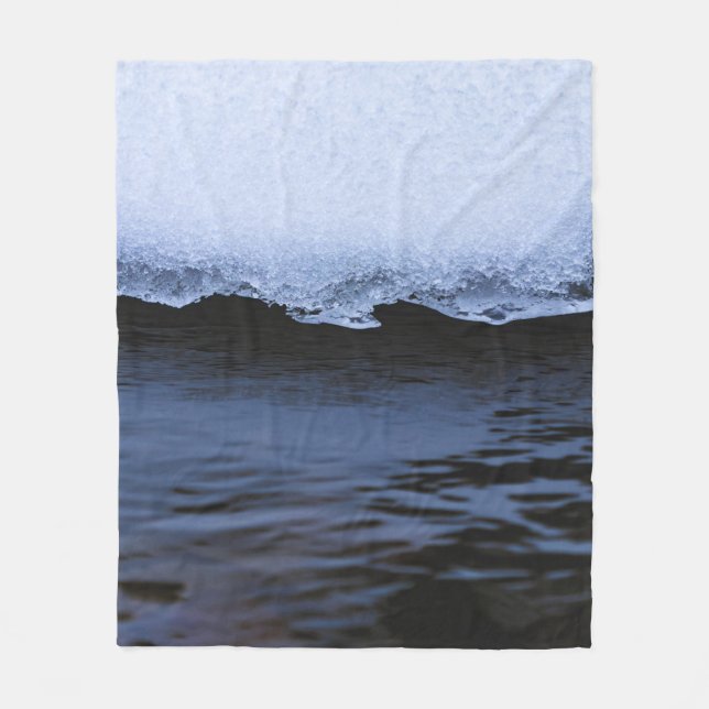 WASSERWELLEN AN DER KÜSTE FLEECEDECKE (Vorderseite)