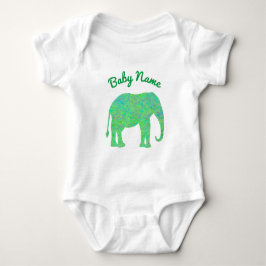 Wasserwerke Elephantische Silhouette Baby Strampler