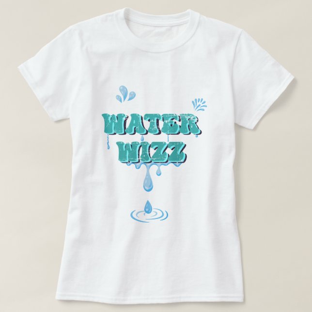 Wasserzauberer Funny Holidays Urlaub T-Shirt (Design vorne)