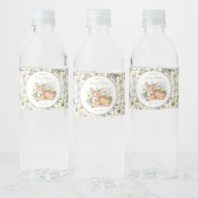 Wasserzeichen für Babydusche. (Flaschen)