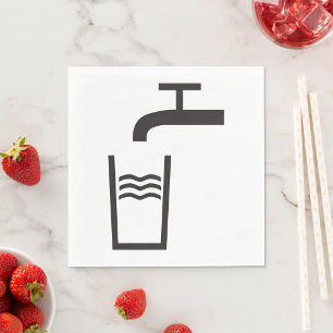 Wasserzeichen gestochen serviette
