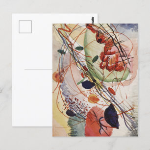 Wassily Kandinsky Aquarelle Abstrakt Paiting Postkarte