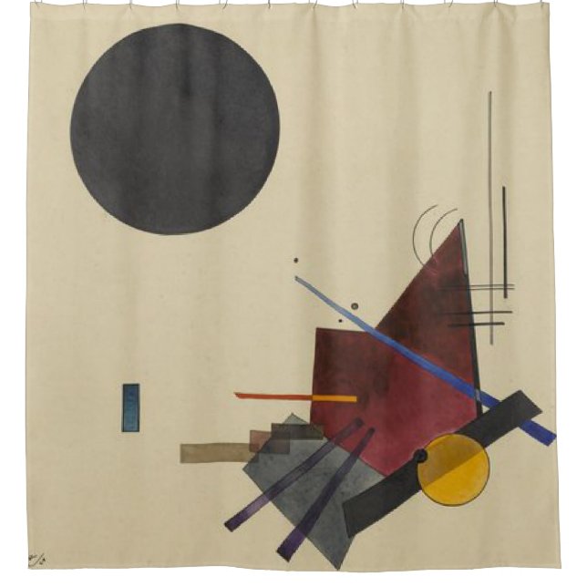 Wassily Kandinsky, Black Relationship, 1924 Duschvorhang (Vorderseite)