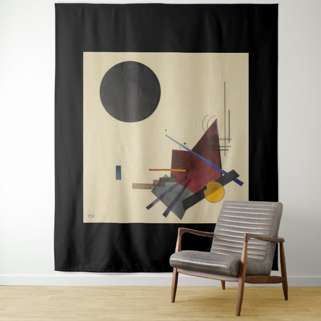 Wassily Kandinsky, Black Relationship, 1924 Wandteppich (Beispiel)