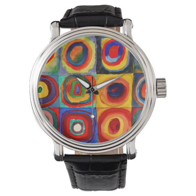 Wassily Kandinsky Circles Armbanduhr (Vorderseite)