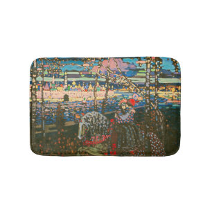 Wassily Kandinsky Das reitende Paar Russische Kuns Badematte