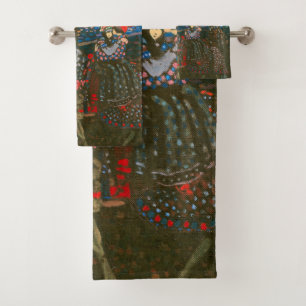 Wassily Kandinsky Das reitende Paar Russische Kuns Badhandtuch Set